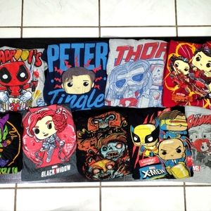 9 FunkoPop shirts